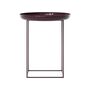 Norr11 Duke Table Lacquered Maroon, Ø: 45 cm
