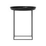Norr11 Duke Table Lacquered Obsidian Black, Ø: 45 cm