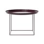 Norr11 Duke Table Lacquered Maroon, Ø: 70 cm