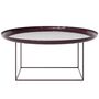 Norr11 Duke Table Lacquered Maroon, Ø: 90 cm