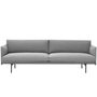 Muuto 3-er Sofa 'Outline' Ton 12 / Schwarz