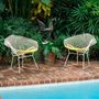 Knoll International Bertoia Diamond Chair von Knoll International Gold, Classic Boucle - Yam