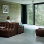 Ethnicraft N701 Modulsofa 2-Sitzer 2-Sitzer / B: 140 cm, Chestnut